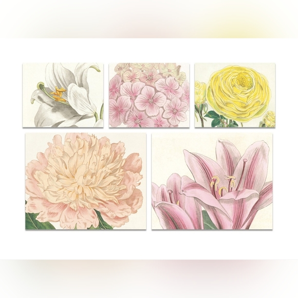 2 Sets Of Vintage Floral Design Sticky Note Pads - Picture 2 of 5